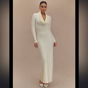 Meshki alessandra reversible knit maxi dress